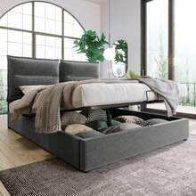 Bed Frames - Grey + Velvet - View 1