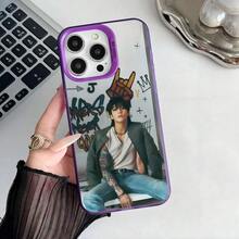Funda de teléfono dorada Epc J-JungkookS, funda de teléfono IMD compatible con  16 15 14 13 12 11 Pro Max Plus, color plata, funda compatible con  17, funda de  17 Pro, funda de  17 Pro Max - z2 - Ver 11