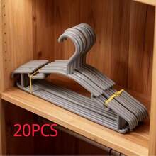 10/20/30/50pcs Mini Plastic Hangers Set, Suitable For Daily Use, Teen's Wardrobe, Not For Hanging Heavy Clothes