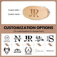 1支定制胡须护理梳 | 男士最佳礼物，个性化胡须护理套装，男士剃须套装，伴郎胡须梳，伴娘礼物 | 个性化胡须护理套装，男士剃须套装，男士最佳礼物，胡须梳