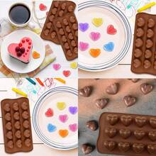 15 Love With Raindrops Classic Chocolate Silicone Mold Silicone Baking Mold DIY Handmade - Multicolor - View 4