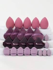 25pcs Makeup Sponge Set, Beauty Makeup Sponges For BB Cream, Foundation, Concealer Application, Especially Suitable For Covering Local Blemishes And Spots, More Suitable For Delicate Contouring Around Eyes, Nose, And Mouth. Latex-Free Wet And Dry Dual-Use Foundation Makeup Sponges, Suitable For All Skin Types. - Multicolor - View 15