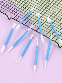 8pcs Carving Pen/Shaping Knife, PP Baking Tools Set For Chocolate Cake Carving, Fondant Sculpting, Gummy Candy Molding, Cake Decorating, Includes Multi-Color Fondant Tools - Multicolor - View 4