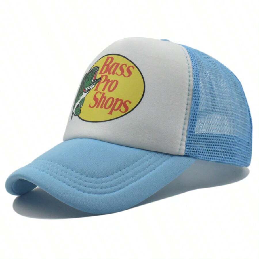 Authentic Fishing & Hunting Mesh Back Trucker Hat - The Ultimate Accessory For Outdoor Activies - Vit ljusblå - Visa 1