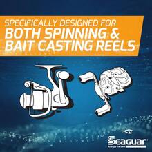 Seaguar AbrazX Freshwater Abrasion Resistant Fluorocarbon Fishing Line For Docks Rocks Weeds And Logs - Multiple Sizes - Clear - 查看 4