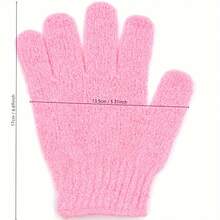 5Pcs Exfoliating Bath Gloves Soft Non Scratchy Colorful For Body Face Scrubbing Exfoliating Cleansing Shower Bath Accessories Playful Design Durable Material - 混合色 - 查看 7