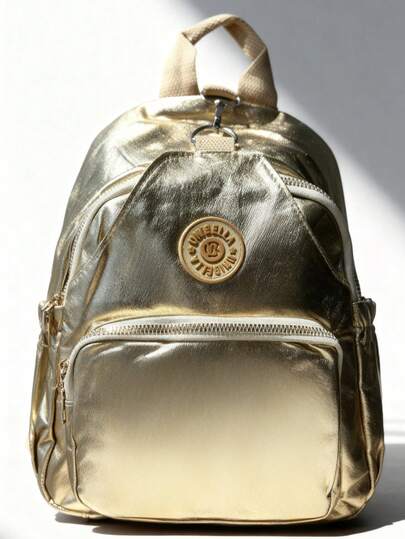 Mochila metalizado casual  y para fiesta