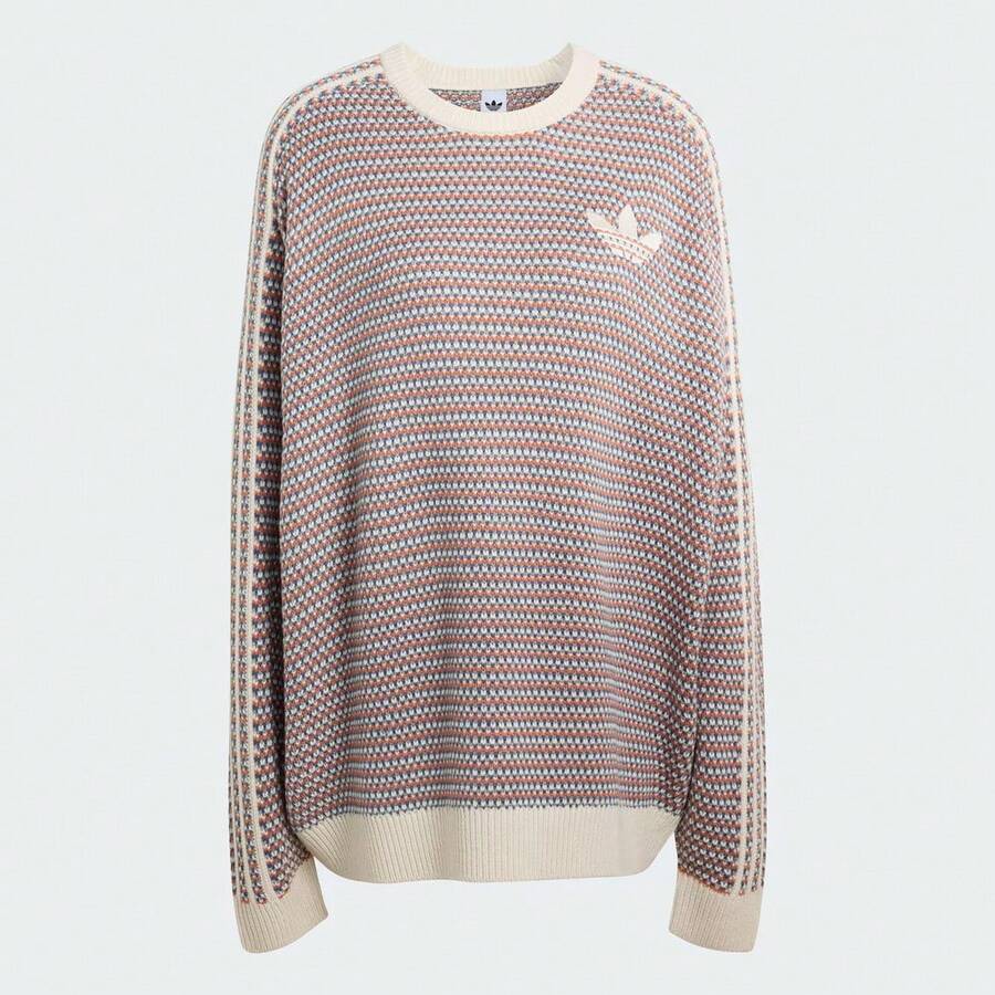 Adidas Originals Áo len dệt kim unisex KQ6292 - màu nâu - Xem 1