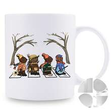 11 Oz White Mug With  And The Jazz Band And Nightmare Before Christmas Design - Double-Sided Reusable Coffee Cup, Dishwasher  For Hot/Cold Drinks, Iconic Movie Character Collectible Gift, Must-Have For Fans, Halloween Mug, Coffee Cup, Coffee Cup, Halloween Mug, Anniversary Gift For Him, Bride And Groom Wedding Gift, Halloween Coffee Cup, Christmas Cup, Wedding Anniversary Gift, Cups And Mugs, Her Anniversary Gift, Funny Coffee Cup, Autumn Coffee Cup, Coffee Cup, Coventry, Coffee Cup, Christmas Mug, Sewing Themed Mug, Book Lover Merchandise, Husband Mug - White - View 3