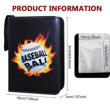 High Quality 4-Pocket Zipper Card Binder, 400-Card Transaction Card Binder, Portable PU Card Collecting Binder, Collection Card Album Folder, Suitable For Cards, MTG, TCG, Sports Cards, Gaming Cards - Multicolor - View 10