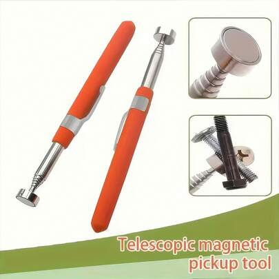 1 Herramienta multiusos para recoger, impermeable, antiadherente, anticorrosión, práctica, portátil y fácil de almacenar, fácil de recoger tuercas, clavos, piezas pequeñas de metal