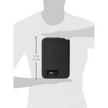 Basics Caja fuerte portátil con cerradura, caja de  pequeña con combinación, para dormitorio universitario, hogar, cerradura de combinación, tamaño X, negro(Grande Cerradura de combinación) - Multicolor - Ver 4