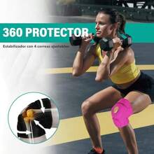 Rodillera Ortopedica, Rodillera Ortopédica, Rodilleras de Esponja Gruesa,Rodillera Ajustable con Estabilizadores Lateral,Rodillera Ortopedica para Dolor de Rodilla, para Recuperación de Lesiones y Aliviar ACL, LCL, MCL, Artritis ()(Rosa) - Multicolor - Ver 9