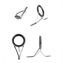 7-Piece Stainless Steel Fishing Reel Repair Set, Including Guide Rings And Eye Buckles - Silver - View 5