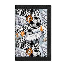 1pc Kids/Teens Tri-Fold Wallet, Cartoon Football Pattern, Zipper Pocket With Keychain Coin Purse Card Slots, Durable Polyester Material, Suitable For Daily Use, Christmas, Birthday Gift - Multicolor - View 21