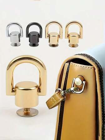 2个包带连接器，金属钥匙扣，包包拉环，包包改装配件，五金配件，适用于手提包，可拆卸DIY配件，带螺丝，手机壳，环扣包侧夹，DIY金属双D扣手提包链条手柄连接器，包带五金配件