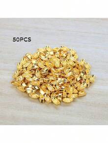 50个金迷你元宝摆件，中国新年家居装饰，风水招财元宝摆件，婚礼摆件，宝碗吉祥装饰