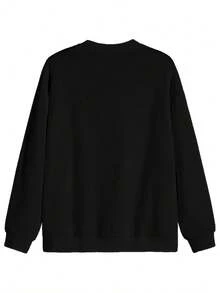 Sudadera de cuello redondo Tallas Grandes, Día De San Patricio Lindo Niña Camiseta Gráfica,con estampado gráfico para mujer - Negro - Ver 2