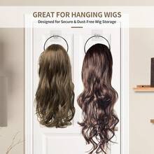 7/14PCS Hat & Wig Hanger Stand Organizer For Multiple Wigs, Wig Holder, Space Saving Storage Rack For Hat, Tie, Scarf - Multicolor - View 5