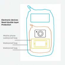 MAIKE 2L Single-Strap Waterproof Outdoor Bag,Dry Bag,Travel Waterproof Bag, Durable Fabric Suitable For Travel, Swimming, Beach, Rowing, Surfing, Hiking