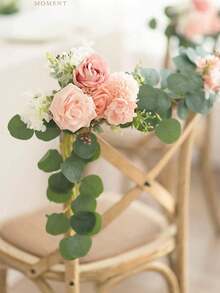 25/1000 piezas de Flores de Crisantemo de Seda Artificial, Adecuadas para Decoración de Bodas, Decoración de Pasteles, Decoración de Sala de Estar, Comedor y Mesa del Hogar, Decoración de Fiestas, Decoración Central de Mesa de Cosecha, Decoración de Coronas (Hojas no incluidas) - Rosa carne - Ver 4