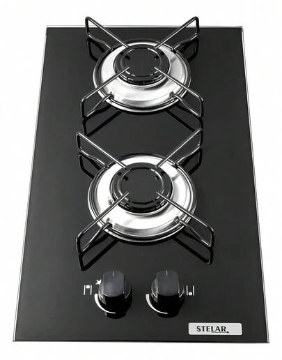 Cooktop a Gás 2 Bocas Stelar Nivus Bivolt – Vidro Temperado, Acendimento Automático e Design Moderno