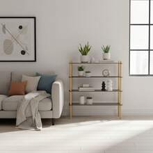 MOBLEKIT Floor Shelves - 4 Levels Rectangular 63X26X75CM - View 7