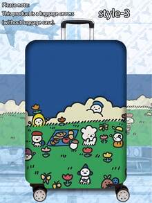 1 Piece, 300g/Square Meter. Bestselling Lightning Bolt Print Pattern, Perfect For Business Travel, Summer Vacations, And Back-To-School. Scratch-Resistant And Durable Polyester Protective Cover For Men's And Women's Luggage. Dustproof Travel Accessory, Easy To Hand Wash, Washable And Removable. An Essential Accessory For Outdoor Vacations And Travel (Suitable For 20-28 Inch Suitcases).