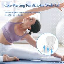 Heavy Flow Pads For Women Overnight Unscented Sanitary Pads For Period With Wings 14.1 Inch 360 Mm Overnight 5 Count - 5 Count + Extra Heavy Overnight - Xem 8