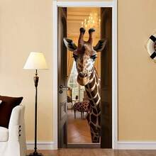 Stairs Art Door Sticker Bedroom Livingroom Bathroom, 2PCS Wall Decal Self - Adhesive Waterproof Removable Door Murals Wallpaper Home Decoration SP - F202 - Sp-f24141 + 30,3"x78,7" - Xem 7
