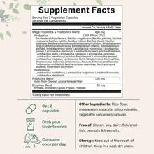 Micro Mega Probiotics, Pro+Pre+Postbiotics+Enzymes,200 Billion CFU Per Serving,120 Vegetarian Capsule - 其他 - 查看 3