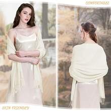 Pashmina Schal Damen Festliche Stola für Abendkleid Tücher Schultertuch Geschenk für Winter Hochzeit Herbst Braut Party,hijab kopftuch,schal damen,schall