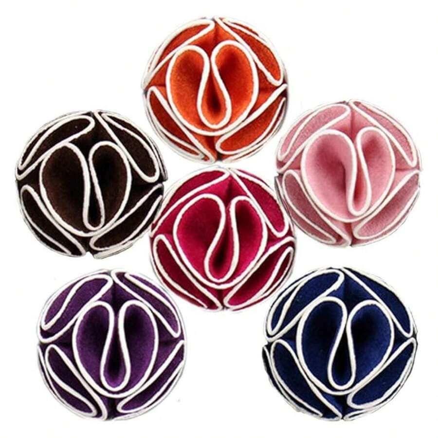 Men's Handmade Flowers Brooch Lapel Pin Flower Set Handmade For Suits Gift - Multicolor 556 - View 1