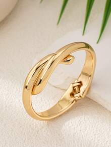 1pc Women's Personalized Open Design Cuff Bangle Bracelet - Multicolor - View 6