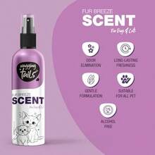 Wagging Tails Fur Breeze Scent 6.7 FL para Perros Gatos y Mascotas Frescura Duradera Esencial para el Aseo Eliminador de olores Sin Alcohol Perfume a Base de Agua - como en la foto - Ver 3