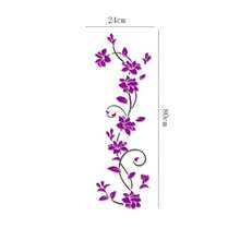 3D Crystal Wall Stickers 2-Pack, Rose Flower Self-Adhesive Wall Decals For Living Room, Entrance, TV Background, Modern Home Art Decor For Valentine's Day, Christmas, Thanksgiving, Harvest Festival, Mother's Day Gifts - 粉色 - 查看 3