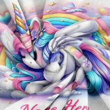 A Personalized Unicorn Flannel Blanket With Your Name On It - Soft, Warm, And Comfortable, Perfect For Sofas, Beds, And Picnics - The Perfect Gift For All Seasons. - Multicolor - View 8