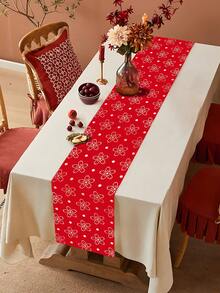 1件装 2026年中国新年快乐桌旗，红色中国新年缎面桌旗，2026新年派对家居房间厨房餐桌装饰，2026新年派对家居房间餐桌装饰，新年派对背景桌旗桌布，家庭派对用品桌布，新年礼物，派对礼品 - 紅色新年 - 查看 10