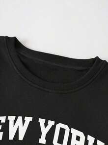 Christmas Outfit Womenhair Accessories For WomenINAWLY Women's Casual Bow Print Sweatshirt, Autumn/WinterLoose And Comfortablechristmaswoman Winter Clothes - 黑色 - 查看 5