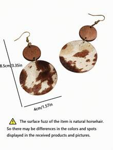 1 cặp Bông tai hình con bò cổ điển Vòng thả cho phụ nữ để trang trí hàng ngày - Nhiều màu - Xem 3