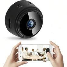 Câmera de Segurança Wi-Fi A9 Full HD 1080p 360° Espiã com Visão Noturna e Gravação Remota - Preto - Visão 5