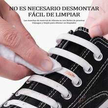 ANTSAY Cordones De Silicona, 5 Pares Agujetas Elasticas Cintas Elasticas Tenis, 80 Cordones Multicolores para Adultos, Niños, Mujer embarazada, Cordones de Zapatos Planos, Botas de Trabajo y Botas de Montaña, Cordones para Senderismo y Carreras Deportivas - Multicolor - Ver 4