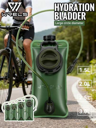  WRELS 1 Pc Of 1.5/2/2.5/3L Large Capacity Water Bag Hydration Backpack Peva Water Bag Cycling Camping Equipment Suitable For Cycling Camping Running Portable Water Bag