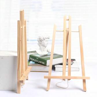 1/4/6-Pcs Wooden Easel Stand, 15.7 Inch Tabletop Display Stand For Painting Canvas, Portable Photo, Picture And Sign Holder, Art, Crafts, Small Wooden Table Top Paint Tripod Station | Back To School Supplies | Art Supplies