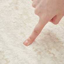 Luxury Plush Beige And Beige Round - Soft Beige, White, Gray, Beige Tones, Non-Slip Vinyl Backing, Machine Washable, Suitable For Nursery, Living Room, Bedroom, Room - Beige