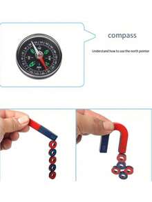 A Set Of Boxed Teaching Magnet Experiment Kit U-Shaped Bar Round Magnet Magnet Science Experiment Kit Magnetic Physics