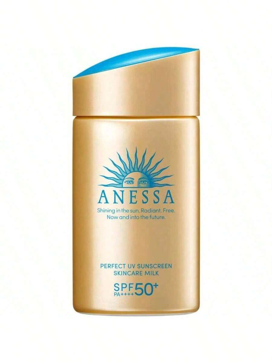 Anessa Perfect UV Sunscreen Milk SPF50+ PA++++ 90ml/3oz | #1 Selling Long-Lasting Sunscreen In Japan | Lightweight, Non-Sticky, Smooth & Moisturizing | SPF50+ PA++++ Broad Spectrum UVA/UVB Protection | Waterproof, Sweat-Proof, Oil-Control, All-Day Wear