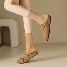 Women Flat Sandals - Brown - View 6