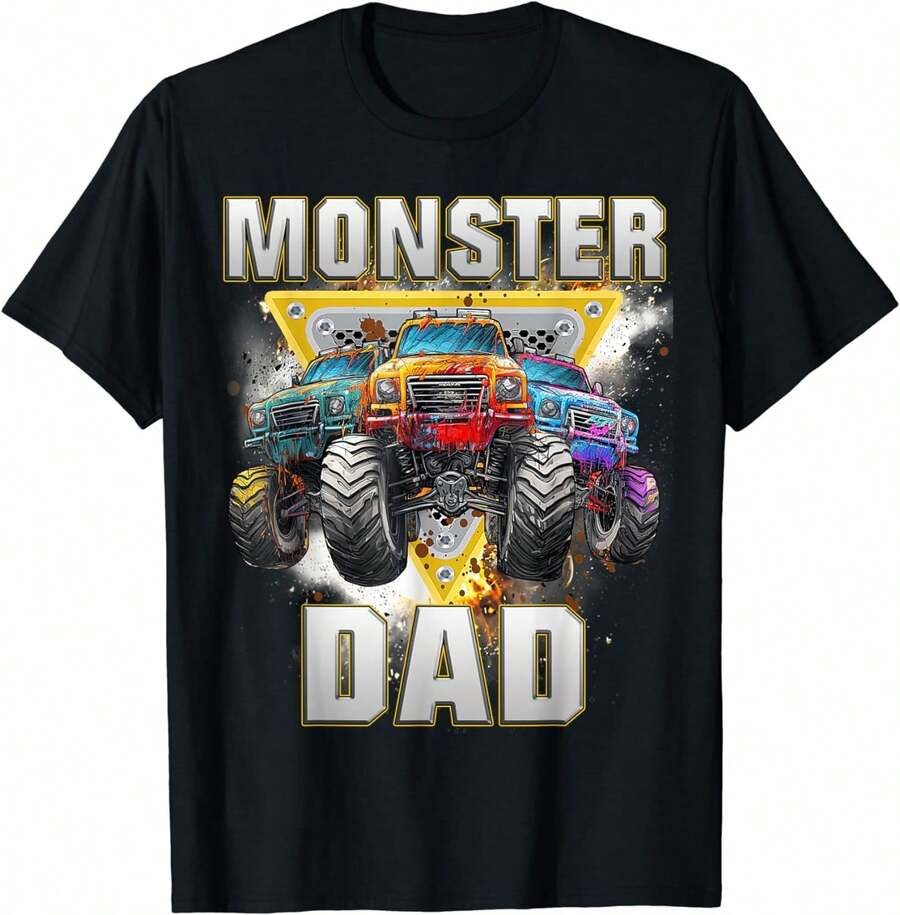 Monster Truck Are My Jam Monster Truck Dad Truck Lovers T-Shirt - màu đen - Xem 1
