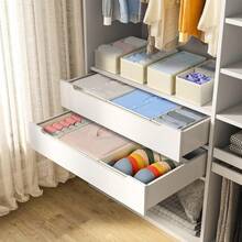 12pcs Foldable Drawer Organizer Boxes - Fabric Drawer Dividers Storage Boxes For Bras, Socks, Underwear, Ties, Wardrobe, Bedroom - Multicolor - View 7